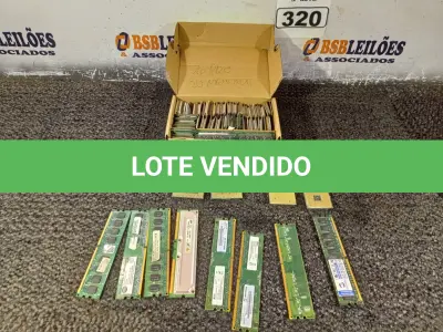 LOTE 320 - 76 PROCESSADORES E 20 MEMORIAS. (NO ESTADO) ATENÇÃO! FAZER A VISITAÇÃO ANTES DE ARREMATAR, NÃO SABEMOS SE FUNCIONA. LEILÃO NÃO TEM GARANTIA E NEM DEVOLUÇÃO, SUJEITO A POSSÍVEIS AVARIAS VISÍVEIS/OCULTAS E/OU AUSÊNCIA DE COMPONENTES.