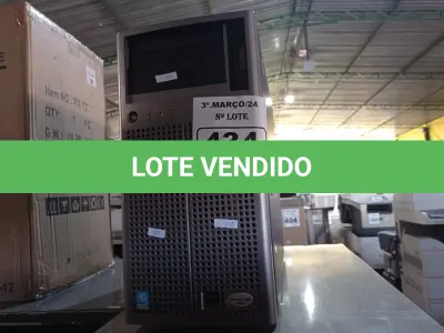 LOTE 434 - 01 SERVIDOR MARCA DELL. (NO ESTADO) ATENÇÃO! FAZER A VISITAÇÃO ANTES DE ARREMATAR, NÃO SABEMOS SE FUNCIONA. LEILÃO NÃO TEM GARANTIA E NEM DEVOLUÇÃO, SUJEITO A POSSÍVEIS AVARIAS VISÍVEIS/OCULTAS E/OU AUSÊNCIA DE COMPONENTES.