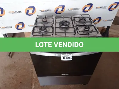 LOTE 055 - 01 FOGÃO BRASTEMP 05 BOCAS 220V. (STOV 5 FLAMES) (NO ESTADO) BH1529G