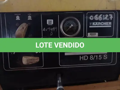 LOTE 074 - 01 MÁQUINA LAVADORA DE ALTA PRESSÃO KARCHER MODELO:HD8/15S. (HIGH PRESSURE MACHINE) (NO ESTADO) AV9499D