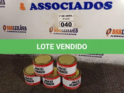 LOTE 040 - 05 LATAS DE MASSA DE POLIS Nº2 490G. (NO ESTADO) ATENÇÃO! FAZER A VISITAÇÃO ANTES DE ARREMATAR, NÃO SABEMOS SE FUNCIONA. LEILÃO NÃO TEM GARANTIA E NEM DEVOLUÇÃO, SUJEITO A POSSÍVEIS AVARIAS VISÍVEIS/OCULTAS E/OU AUSÊNCIA DE COMPONENTES.