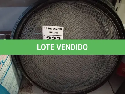 LOTE 223 - 05 PENEIRAS DIVERSAS. (NO ESTADO) ATENÇÃO! FAZER A VISITAÇÃO ANTES DE ARREMATAR, NÃO SABEMOS SE FUNCIONA. LEILÃO NÃO TEM GARANTIA E NEM DEVOLUÇÃO, SUJEITO A POSSÍVEIS AVARIAS VISÍVEIS/OCULTAS E/OU AUSÊNCIA DE COMPONENTES.