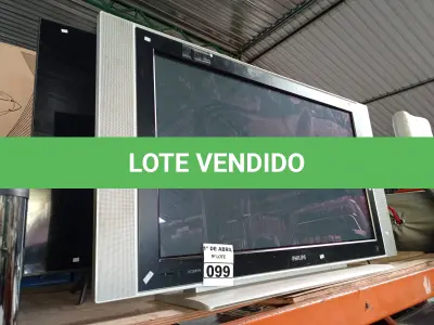 LOTE 099 - 02 TV’S MARCAS E MODELOS DIVERSOS PARA RETIRADA DE PEÇAS. (NO ESTADO) ATENÇÃO! FAZER A VISITAÇÃO ANTES DE ARREMATAR, NÃO SABEMOS SE FUNCIONA. LEILÃO NÃO TEM GARANTIA E NEM DEVOLUÇÃO, SUJEITO A POSSÍVEIS AVARIAS VISÍVEIS/OCULTAS E/OU AUSÊNCIA DE COMPONENTES.