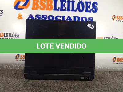 LOTE 025 - 01 NOTEBOOK MARCA DELL. (NO ESTADO) ATENÇÃO! FAZER A VISITAÇÃO ANTES DE ARREMATAR, NÃO SABEMOS SE FUNCIONA. LEILÃO NÃO TEM GARANTIA E NEM DEVOLUÇÃO, SUJEITO A POSSÍVEIS AVARIAS VISÍVEIS/OCULTAS E/OU AUSÊNCIA DE COMPONENTES.