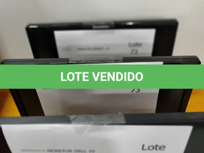 LOTE 073 - 01 DELL VOSTRO, 02 MONITORES LENOVO 19 E 01 MONITOR DELL 19.