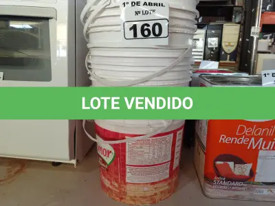 LOTE 160 - 01 LOTE COM VÁRIOS BALDES DE PLÁSTICO. (NO ESTADO) ATENÇÃO! FAZER A VISITAÇÃO ANTES DE ARREMATAR, NÃO SABEMOS SE FUNCIONA. LEILÃO NÃO TEM GARANTIA E NEM DEVOLUÇÃO, SUJEITO A POSSÍVEIS AVARIAS VISÍVEIS/OCULTAS E/OU AUSÊNCIA DE COMPONENTES.