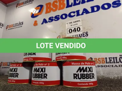 LOTE 040 - 05 LATAS DE MASSA DE POLIS Nº2 490G. (NO ESTADO) ATENÇÃO! FAZER A VISITAÇÃO ANTES DE ARREMATAR, NÃO SABEMOS SE FUNCIONA. LEILÃO NÃO TEM GARANTIA E NEM DEVOLUÇÃO, SUJEITO A POSSÍVEIS AVARIAS VISÍVEIS/OCULTAS E/OU AUSÊNCIA DE COMPONENTES.