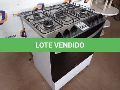 LOTE 008 - 01 FOGÃO 05 BOCAS BRASTEMP 220V (STOV 5 FLAMES) (NO ESTADO) AV9789F