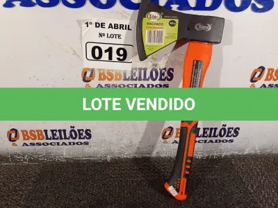 LOTE 019 - 01 MACHADINHA CAÇA E PESCA COM CABO EMBORRACHADO. (NO ESTADO) ATENÇÃO! FAZER A VISITAÇÃO ANTES DE ARREMATAR, NÃO SABEMOS SE FUNCIONA. LEILÃO NÃO TEM GARANTIA E NEM DEVOLUÇÃO, SUJEITO A POSSÍVEIS AVARIAS VISÍVEIS/OCULTAS E/OU AUSÊNCIA DE COMPONENTES.