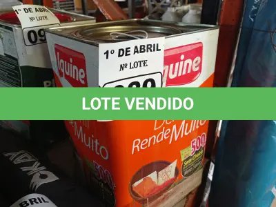 LOTE 089 - 01 LATA DE TINTA IQUINE DELANIL RENDE MUITO 18L FOSCO BASE “C”. (NO ESTADO) ATENÇÃO! FAZER A VISITAÇÃO ANTES DE ARREMATAR, NÃO SABEMOS SE FUNCIONA. LEILÃO NÃO TEM GARANTIA E NEM DEVOLUÇÃO, SUJEITO A POSSÍVEIS AVARIAS VISÍVEIS/OCULTAS E/OU AUSÊNCIA DE COMPONENTES.