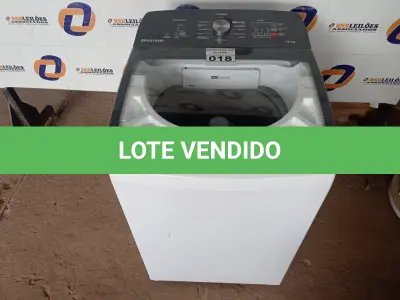 LOTE 018 - 01 MÁQUINA DE LAVAR ROUPAS 12 KG BRASTEMP 220V   BWR12ABBNA20. (WASHER MACHINE) (NO ESTADO) BF8508R