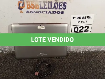 LOTE 022 - 01 TABLET SAMSUNG TAB2 TELA DE 10” COM CABO. (NO ESTADO) ATENÇÃO! FAZER A VISITAÇÃO ANTES DE ARREMATAR, NÃO SABEMOS SE FUNCIONA. LEILÃO NÃO TEM GARANTIA E NEM DEVOLUÇÃO, SUJEITO A POSSÍVEIS AVARIAS VISÍVEIS/OCULTAS E/OU AUSÊNCIA DE COMPONENTES.
