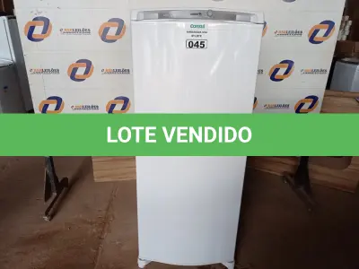 LOTE 045 - 01 FREEZER CONSUL 220V MODELO: CVU26EBBNA21. (NO ESTADO) BH1417V