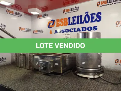 LOTE 039 - 01 FRITADEIRA E 01 ESPREMEDOR DE LARANJAS. (NO ESTADO) ATENÇÃO! FAZER A VISITAÇÃO ANTES DE ARREMATAR, NÃO SABEMOS SE FUNCIONA. LEILÃO NÃO TEM GARANTIA E NEM DEVOLUÇÃO, SUJEITO A POSSÍVEIS AVARIAS VISÍVEIS/OCULTAS E/OU AUSÊNCIA DE COMPONENTES.