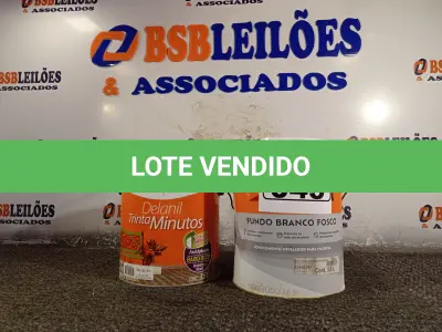 LOTE 043 - 01 GALÃO DE ESMALTE SINTÉTICO IQUINE AZUL DEL REY 3,6L E 01 GALÃO DE COMPLEMENTO NIVELADOR PARA MADEIRA FUNDO BRANCO FOSCO 3,6. (NO ESTADO) ATENÇÃO! FAZER A VISITAÇÃO ANTES DE ARREMATAR, NÃO SABEMOS SE FUNCIONA. LEILÃO NÃO TEM GARANTIA E NEM DEVOLUÇÃO, SUJEITO A POSSÍVEIS AVARIAS VISÍVEIS/OCULTAS E/OU AUSÊNCIA DE COMPONENTES.
