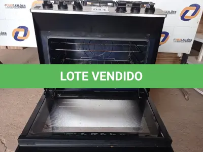 LOTE 011 - 01 FOGÃO 05 BOCAS BRASTEMP 110/220V. (STOV 5 FLAMES) (NO ESTADO) AV9815F