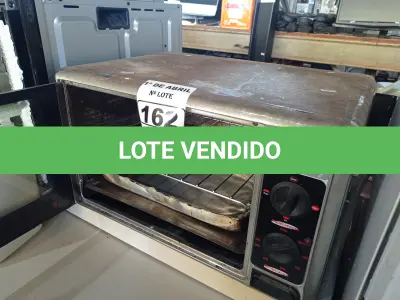 LOTE 162 - 01 FORNO ELÉTRICO MARCA FISCHER. (NO ESTADO) ATENÇÃO! FAZER A VISITAÇÃO ANTES DE ARREMATAR, NÃO SABEMOS SE FUNCIONA. LEILÃO NÃO TEM GARANTIA E NEM DEVOLUÇÃO, SUJEITO A POSSÍVEIS AVARIAS VISÍVEIS/OCULTAS E/OU AUSÊNCIA DE COMPONENTES.