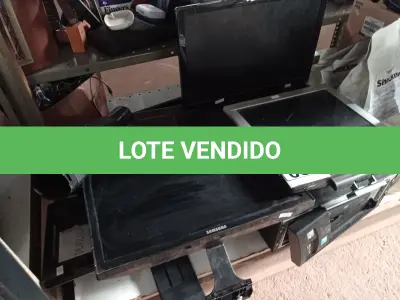 LOTE 080 - 01 CPU E 07 MONITORES MARCAS E MODELOS DIVERSOS PARA RETIRADA DE PEÇAS. (NO ESTADO) ATENÇÃO! FAZER A VISITAÇÃO ANTES DE ARREMATAR, NÃO SABEMOS SE FUNCIONA. LEILÃO NÃO TEM GARANTIA E NEM DEVOLUÇÃO, SUJEITO A POSSÍVEIS AVARIAS VISÍVEIS/OCULTAS E/OU AUSÊNCIA DE COMPONENTES.