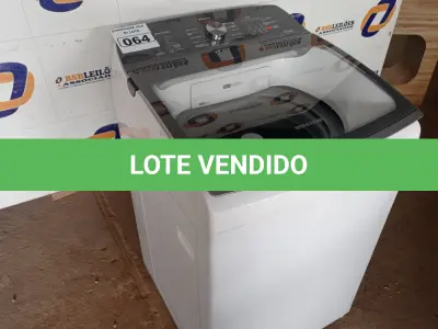 LOTE 064 - 01 MÁQUINA DE LAVAR ROUPAS BRASTEMP 12 KG 127V MODELO:BWR12ABBNA20. (WASHER MACHINE) (NO ESTADO) BH1568S