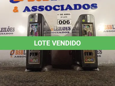 LOTE 006 - 02 MINIS CPU. (NO ESTADO) ATENÇÃO! FAZER A VISITAÇÃO ANTES DE ARREMATAR, NÃO SABEMOS SE FUNCIONA. LEILÃO NÃO TEM GARANTIA E NEM DEVOLUÇÃO, SUJEITO A POSSÍVEIS AVARIAS VISÍVEIS/OCULTAS E/OU AUSÊNCIA DE COMPONENTES.