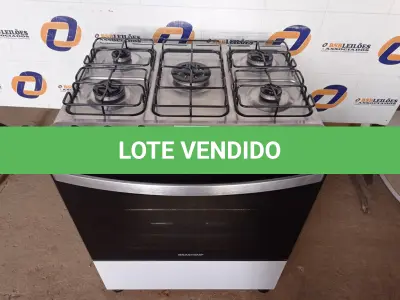 LOTE 008 - 01 FOGÃO 05 BOCAS BRASTEMP 220V (STOV 5 FLAMES) (NO ESTADO) AV9789F