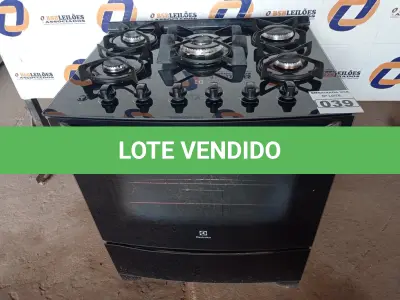 LOTE 039 - 01 FOGÃO 05 BOCAS ELECTROLUX 110/220. (STOV 5 FLAMES) (NO ESTADO) BF8677W