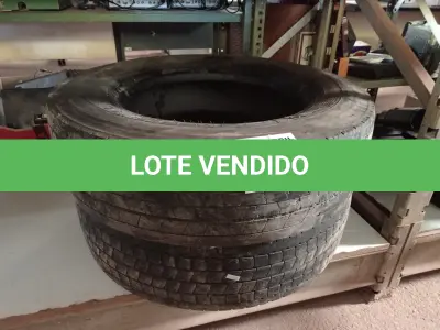 LOTE 066 - 02 PNEUS USADOS PARA CAMINHÃO ¾ 215/75/17,5. (NO ESTADO) ATENÇÃO! FAZER A VISITAÇÃO ANTES DE ARREMATAR, NÃO SABEMOS SE FUNCIONA. LEILÃO NÃO TEM GARANTIA E NEM DEVOLUÇÃO, SUJEITO A POSSÍVEIS AVARIAS VISÍVEIS/OCULTAS E/OU AUSÊNCIA DE COMPONENTES.