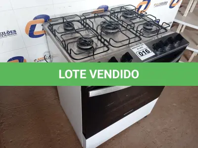 LOTE 016 - 01 FOGÃO 05 BOCAS BRASTEMP 220V (STOV 5 FLAMES) (NO ESTADO) AV9954S