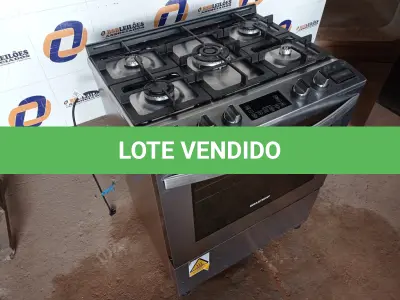 LOTE 025 - 01 FOGÃO 05 BOCAS BRASTEMP 220V (STOV 5 FLAMES) (NO ESTADO) BF8539R