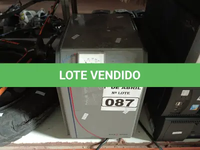LOTE 087 - 01 AUTOTRANSFORMADOR MODELO KCE 3000. (NO ESTADO) ATENÇÃO! FAZER A VISITAÇÃO ANTES DE ARREMATAR, NÃO SABEMOS SE FUNCIONA. LEILÃO NÃO TEM GARANTIA E NEM DEVOLUÇÃO, SUJEITO A POSSÍVEIS AVARIAS VISÍVEIS/OCULTAS E/OU AUSÊNCIA DE COMPONENTES.