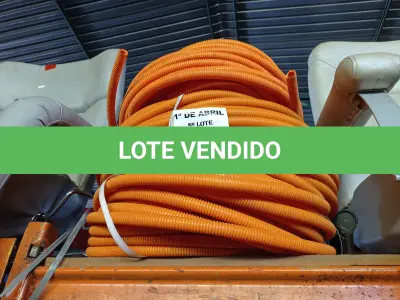 LOTE 071 - 03 ROLOS DE MANGUEIRA CORRUGADA. (NO ESTADO) ATENÇÃO! FAZER A VISITAÇÃO ANTES DE ARREMATAR, NÃO SABEMOS SE FUNCIONA. LEILÃO NÃO TEM GARANTIA E NEM DEVOLUÇÃO, SUJEITO A POSSÍVEIS AVARIAS VISÍVEIS/OCULTAS E/OU AUSÊNCIA DE COMPONENTES.
