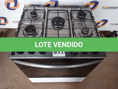 LOTE 011 - 01 FOGÃO 05 BOCAS BRASTEMP 110/220V. (STOV 5 FLAMES) (NO ESTADO) AV9815F