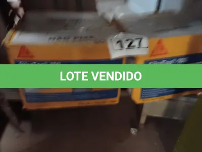 LOTE 127 - 02 CAIXAS DE SIKA TOP 100, REVESTIMENTO IMPERMEABILIZANTE SEMI-FLEXIVEL. (NO ESTADO) ATENÇÃO! FAZER A VISITAÇÃO ANTES DE ARREMATAR, NÃO SABEMOS SE FUNCIONA. LEILÃO NÃO TEM GARANTIA E NEM DEVOLUÇÃO, SUJEITO A POSSÍVEIS AVARIAS VISÍVEIS/OCULTAS E/OU AUSÊNCIA DE COMPONENTES.