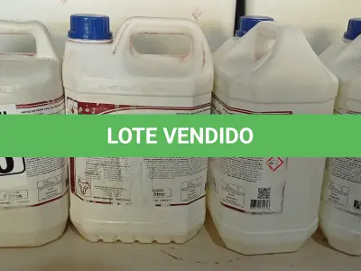 LOTE 170 - 20 LITROS DE CLOROCLEAN, LIMPADOR DESINFETANTE CLORADO PARA INDÚSTRIAS ALIMENTÍCIAS E AFINS. (NO ESTADO) ATENÇÃO! FAZER A VISITAÇÃO ANTES DE ARREMATAR, NÃO SABEMOS SE FUNCIONA. LEILÃO NÃO TEM GARANTIA E NEM DEVOLUÇÃO, SUJEITO A POSSÍVEIS AVARIAS VISÍVEIS/OCULTAS E/OU AUSÊNCIA DE COMPONENTES.