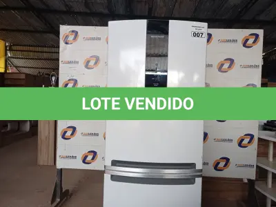 LOTE 007 - 01 REFRIGERADOR FROST FREE INVERSE BRASTEMP 220V. MODELO: BRE57ABBNA00. (REFRIGERATOR) (NO ESTADO) AV9789B