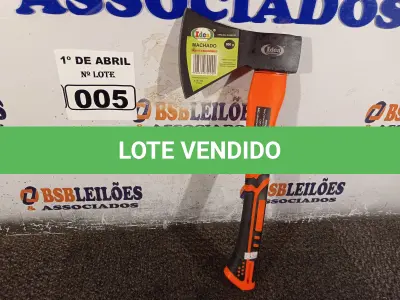 LOTE 005 - 01 MACHADINHA CAÇA E PESCA COM CABO EMBORRACHADO. (NO ESTADO) ATENÇÃO! FAZER A VISITAÇÃO ANTES DE ARREMATAR, NÃO SABEMOS SE FUNCIONA. LEILÃO NÃO TEM GARANTIA E NEM DEVOLUÇÃO, SUJEITO A POSSÍVEIS AVARIAS VISÍVEIS/OCULTAS E/OU AUSÊNCIA DE COMPONENTES.