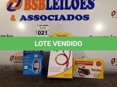 LOTE 021 - 01 ESFIGMOMANÔMETRO ANEROIDE, 01 ESTETOSCÓPIO E 01 MEDIDOR DE GLICEMIA.  (NO ESTADO) ATENÇÃO! FAZER A VISITAÇÃO ANTES DE ARREMATAR, NÃO SABEMOS SE FUNCIONA. LEILÃO NÃO TEM GARANTIA E NEM DEVOLUÇÃO, SUJEITO A POSSÍVEIS AVARIAS VISÍVEIS/OCULTAS E/OU AUSÊNCIA DE COMPONENTES.