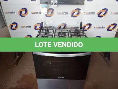 LOTE 026 - 01 FOGÃO 05 BOCAS  220V (STOV 5 FLAMES) (NO ESTADO) BF8541W