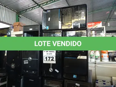 LOTE 172 - 09 CPU’S MARCAS E MODELOS DIVERSOS PARA RETIRADA DE PEÇAS. (NO ESTADO) ATENÇÃO! FAZER A VISITAÇÃO ANTES DE ARREMATAR, NÃO SABEMOS SE FUNCIONA. LEILÃO NÃO TEM GARANTIA E NEM DEVOLUÇÃO, SUJEITO A POSSÍVEIS AVARIAS VISÍVEIS/OCULTAS E/OU AUSÊNCIA DE COMPONENTES.