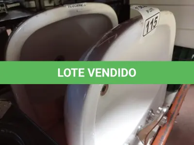 LOTE 115 - 02 CUBAS PARA LAVATÓRIO. (NO ESTADO) ATENÇÃO! FAZER A VISITAÇÃO ANTES DE ARREMATAR, NÃO SABEMOS SE FUNCIONA. LEILÃO NÃO TEM GARANTIA E NEM DEVOLUÇÃO, SUJEITO A POSSÍVEIS AVARIAS VISÍVEIS/OCULTAS E/OU AUSÊNCIA DE COMPONENTES.