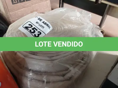LOTE 253 - 02 ROLOS DE MANGUEIRA DE INCÊNDIO. (NO ESTADO) ATENÇÃO! FAZER A VISITAÇÃO ANTES DE ARREMATAR, NÃO SABEMOS SE FUNCIONA. LEILÃO NÃO TEM GARANTIA E NEM DEVOLUÇÃO, SUJEITO A POSSÍVEIS AVARIAS VISÍVEIS/OCULTAS E/OU AUSÊNCIA DE COMPONENTES.