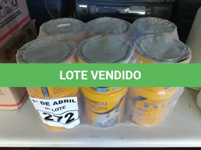 LOTE 272 - 06 LATAS DE ADESIVO ESTRUTURAL DE BASE EPÓXI MÉDIA FLUIDEZ COMPONENTES A+B. (NO ESTADO) ATENÇÃO! FAZER A VISITAÇÃO ANTES DE ARREMATAR, NÃO SABEMOS SE FUNCIONA. LEILÃO NÃO TEM GARANTIA E NEM DEVOLUÇÃO, SUJEITO A POSSÍVEIS AVARIAS VISÍVEIS/OCULTAS E/OU AUSÊNCIA DE COMPONENTES.