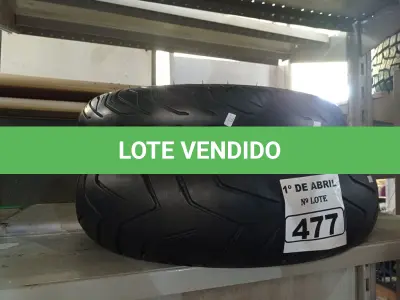 LOTE 477 - 02 PNEUS DE MOTO USADOS 130/70/16 E 150/70/17. (NO ESTADO) ATENÇÃO! FAZER A VISITAÇÃO ANTES DE ARREMATAR, NÃO SABEMOS SE FUNCIONA. LEILÃO NÃO TEM GARANTIA E NEM DEVOLUÇÃO, SUJEITO A POSSÍVEIS AVARIAS VISÍVEIS/OCULTAS E/OU AUSÊNCIA DE COMPONENTES.