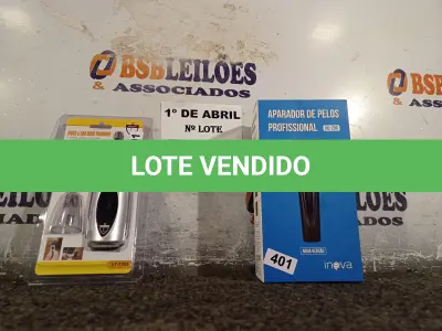 LOTE 336 - 02 APARADORES DE PELO. (NO ESTADO) ATENÇÃO! FAZER A VISITAÇÃO ANTES DE ARREMATAR, NÃO SABEMOS SE FUNCIONA. LEILÃO NÃO TEM GARANTIA E NEM DEVOLUÇÃO, SUJEITO A POSSÍVEIS AVARIAS VISÍVEIS/OCULTAS E/OU AUSÊNCIA DE COMPONENTES.