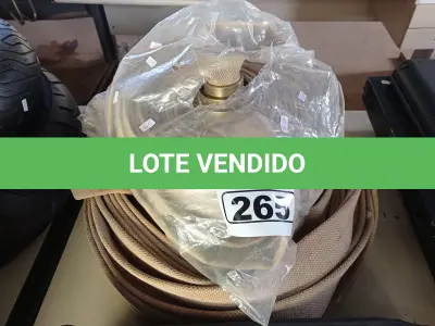 LOTE 265 - 02 ROLOS DE MANGUEIRA DE INCÊNDIO. (NO ESTADO) ATENÇÃO! FAZER A VISITAÇÃO ANTES DE ARREMATAR, NÃO SABEMOS SE FUNCIONA. LEILÃO NÃO TEM GARANTIA E NEM DEVOLUÇÃO, SUJEITO A POSSÍVEIS AVARIAS VISÍVEIS/OCULTAS E/OU AUSÊNCIA DE COMPONENTES.