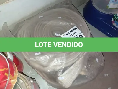 LOTE 239 - 02 ROLOS DE MANGUEIRA DE INCÊNDIO. (NO ESTADO) ATENÇÃO! FAZER A VISITAÇÃO ANTES DE ARREMATAR, NÃO SABEMOS SE FUNCIONA. LEILÃO NÃO TEM GARANTIA E NEM DEVOLUÇÃO, SUJEITO A POSSÍVEIS AVARIAS VISÍVEIS/OCULTAS E/OU AUSÊNCIA DE COMPONENTES.