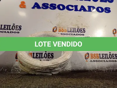 LOTE 370 - 01 ROLO DE CABO FLEXÍVEL 100M 2,5MM NA COR BRANCA(NOVO). (NO ESTADO) ATENÇÃO! FAZER A VISITAÇÃO ANTES DE ARREMATAR, NÃO SABEMOS SE FUNCIONA. LEILÃO NÃO TEM GARANTIA E NEM DEVOLUÇÃO, SUJEITO A POSSÍVEIS AVARIAS VISÍVEIS/OCULTAS E/OU AUSÊNCIA DE COMPONENTES.