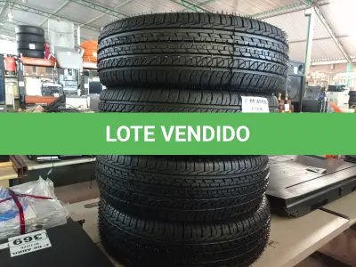 LOTE 372 - 04 PNEUS REMOLD 186/65/15. (NO ESTADO) ATENÇÃO! FAZER A VISITAÇÃO ANTES DE ARREMATAR, NÃO SABEMOS SE FUNCIONA. LEILÃO NÃO TEM GARANTIA E NEM DEVOLUÇÃO, SUJEITO A POSSÍVEIS AVARIAS VISÍVEIS/OCULTAS E/OU AUSÊNCIA DE COMPONENTES.