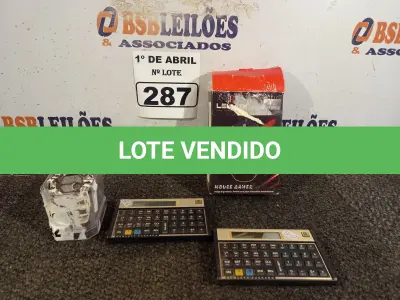 LOTE 287 - 01 RELÓGIO, 01 MOUSE GAMER E 02 CALCULADORAS. (NO ESTADO) ATENÇÃO! FAZER A VISITAÇÃO ANTES DE ARREMATAR, NÃO SABEMOS SE FUNCIONA. LEILÃO NÃO TEM GARANTIA E NEM DEVOLUÇÃO, SUJEITO A POSSÍVEIS AVARIAS VISÍVEIS/OCULTAS E/OU AUSÊNCIA DE COMPONENTES.