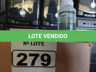 LOTE 279 - 02 CAIXAS COM BISNAGAS DE ÁLCOOL EM GEL 90G. (NO ESTADO) ATENÇÃO! FAZER A VISITAÇÃO ANTES DE ARREMATAR, NÃO SABEMOS SE FUNCIONA. LEILÃO NÃO TEM GARANTIA E NEM DEVOLUÇÃO, SUJEITO A POSSÍVEIS AVARIAS VISÍVEIS/OCULTAS E/OU AUSÊNCIA DE COMPONENTES.